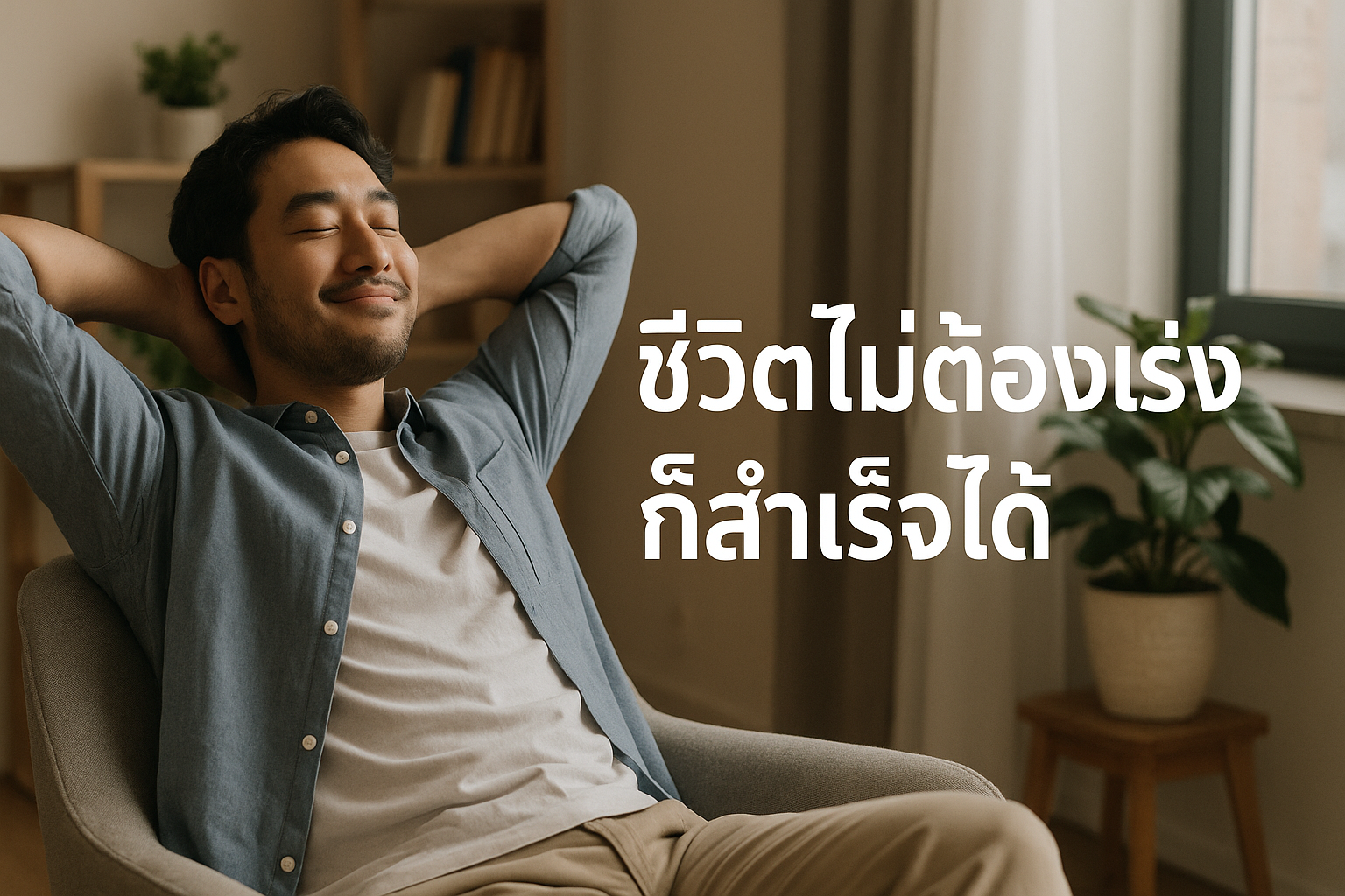 ชีวิตไม่ต้องเร่ง ก็สำเร็จได้